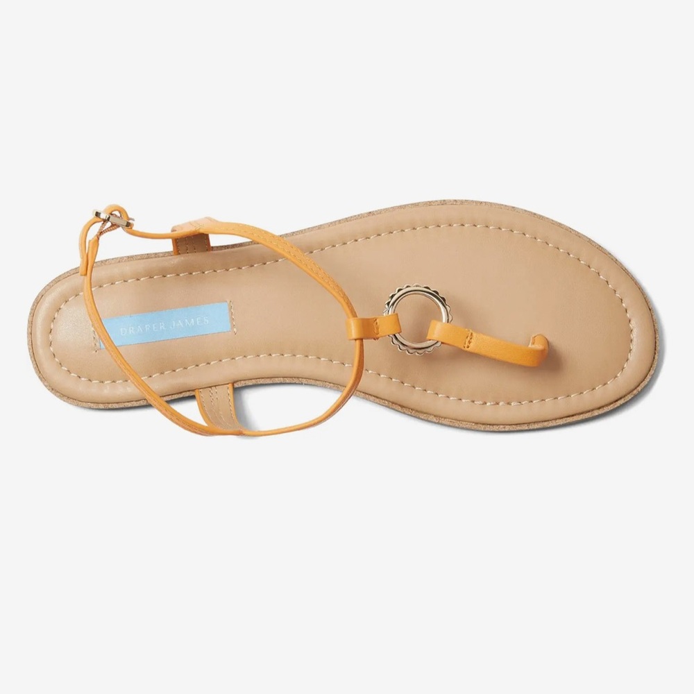 Brand New‎ Draper James Jenna Sandals in Light Orange Size 8B